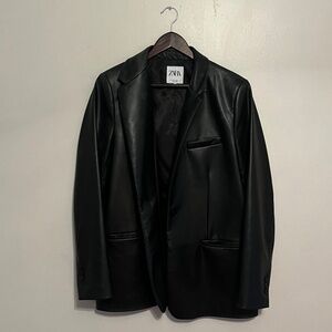 Zara Black Leather Jacket
